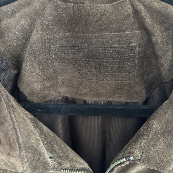 Roundtree & Yorke Men’s Genuine Leather Zip Up Jacket Size LT 9/10 Condition - Picture 3 of 8